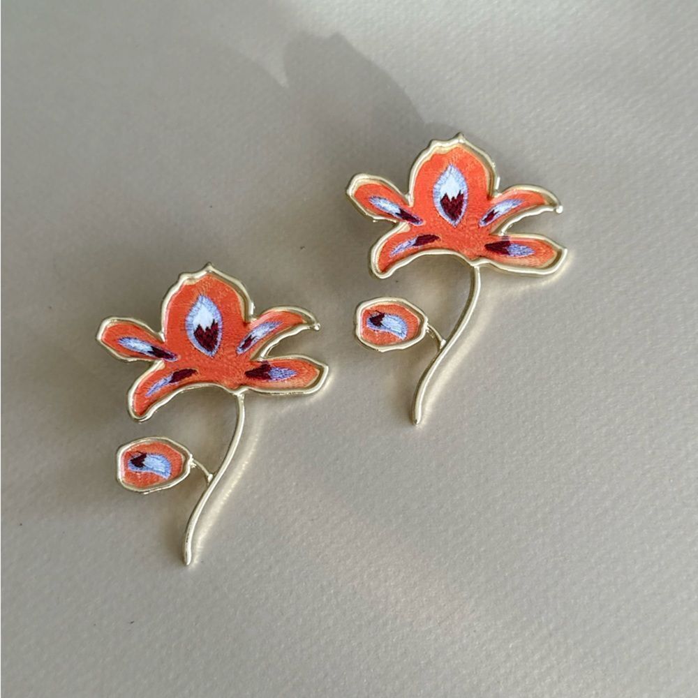 Flower statement Earrings M1480